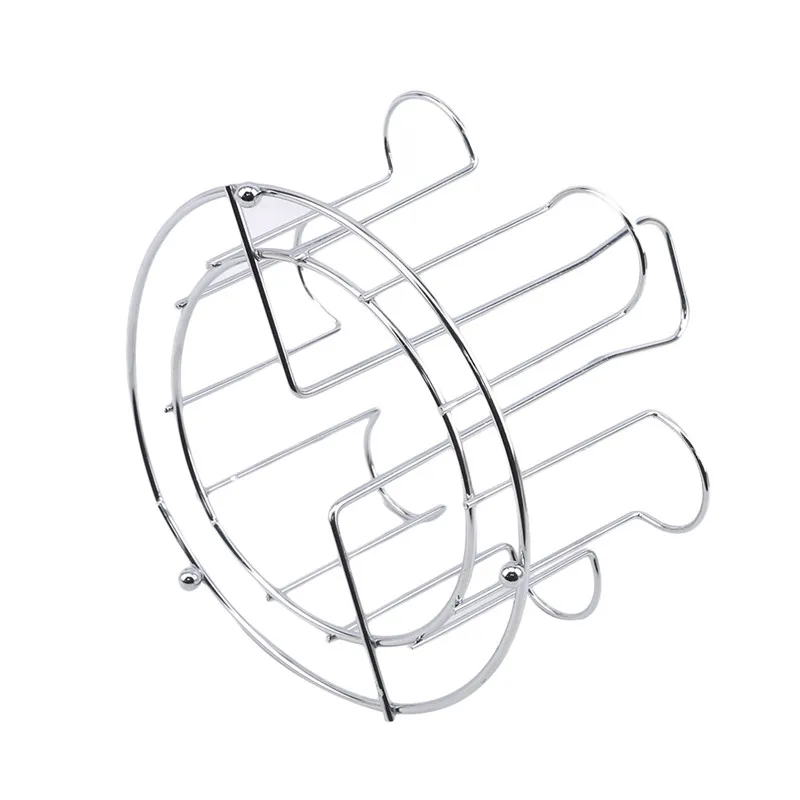 Железная подставка для кружек серебряная стаканчиков воды домашнего хранения