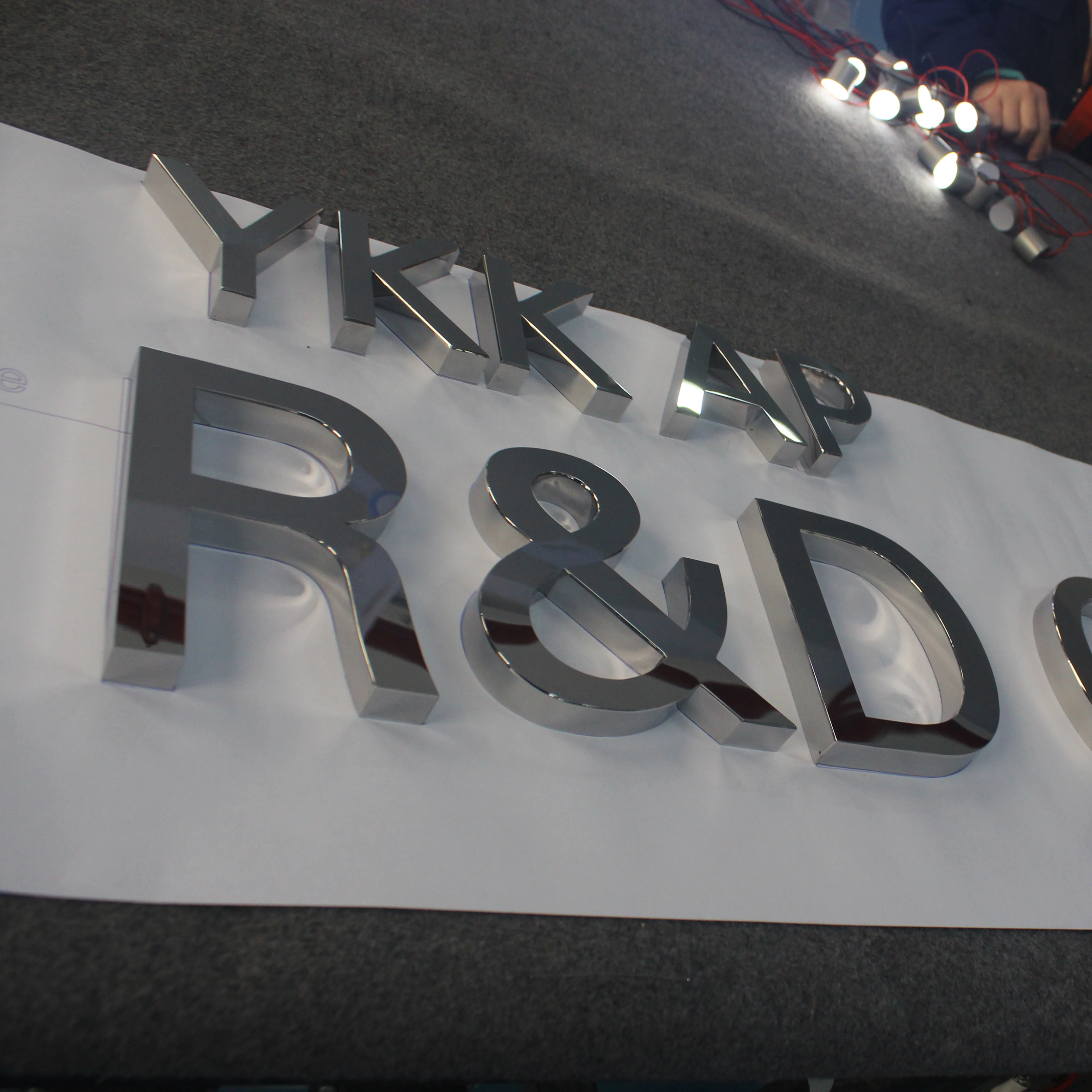 Mirror Finished Metal Fabricated Channel Letter Polished Brushed Stainless Steel signage for Logo | Дом и сад