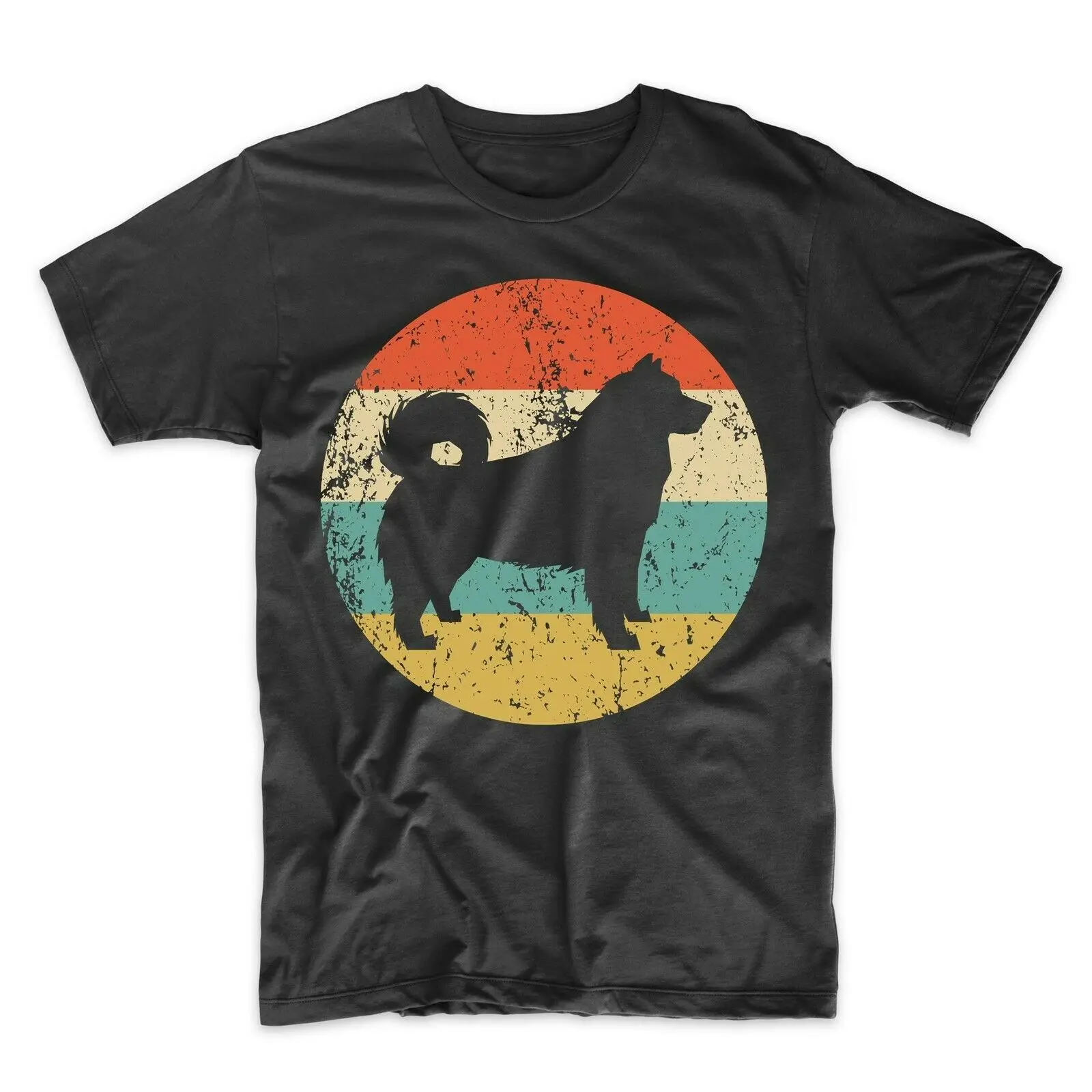 

Retro Alaskan Malamute Icon Funny Dog Lovers Gift T-Shirt. Summer Cotton O-Neck Short Sleeve Men's T Shirt New Size S-3XL