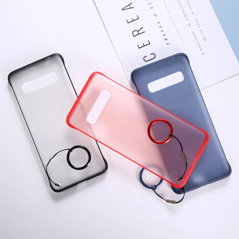 Прозрачный матовый чехол без оправы для samsung Galaxy S8 S7 S9 S10 Plus S10E S10 Lite чехол для samsung Galaxy Note 8 9 чехол