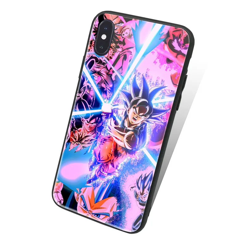 Goku ультра инстинкт Драконий жемчуг стеклянный Мягкий силиконовый чехол для телефона чехол для iPhone 6 6s 7 8 Plus X XR XS 11 Pro MAX