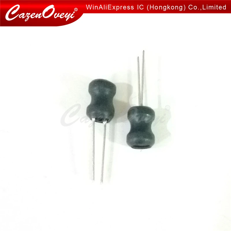 

100pcs Unshielded Wirewound DIP power Inductor 0608(6*8mm)150uH 220uH 330uH 470uH 1mH 2.2mH 3.3mH 4.7mH 10mH I-shaped inductance