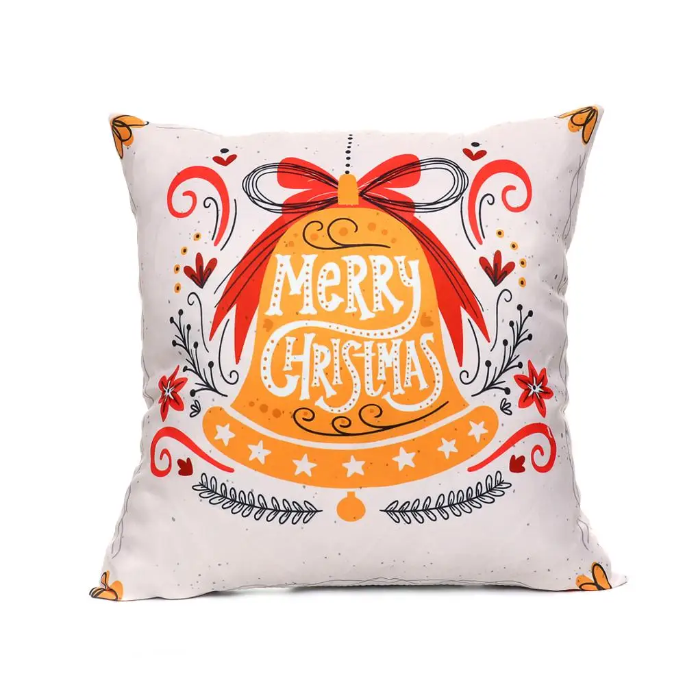 

New arrival coreless Pillowcase Creative Christmas Cotton and Hemp Pillow Cover Auto Pillow Cushion