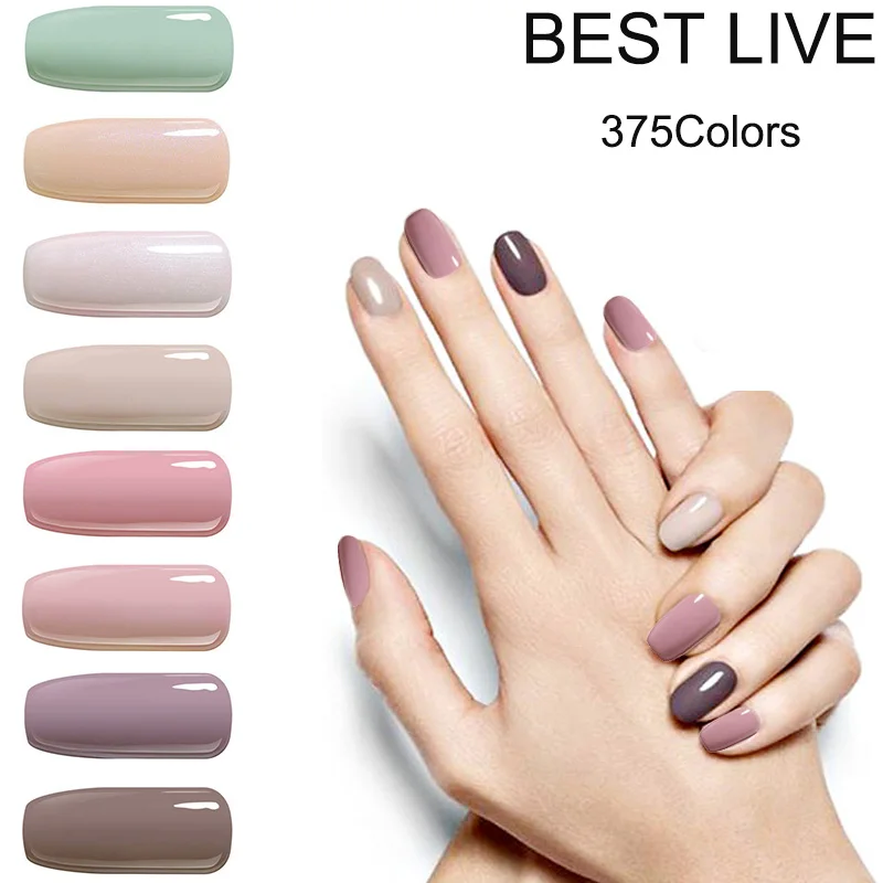Лучший набор гелевых лаков для маникюра полуперманентное верхнее покрытие УФ
