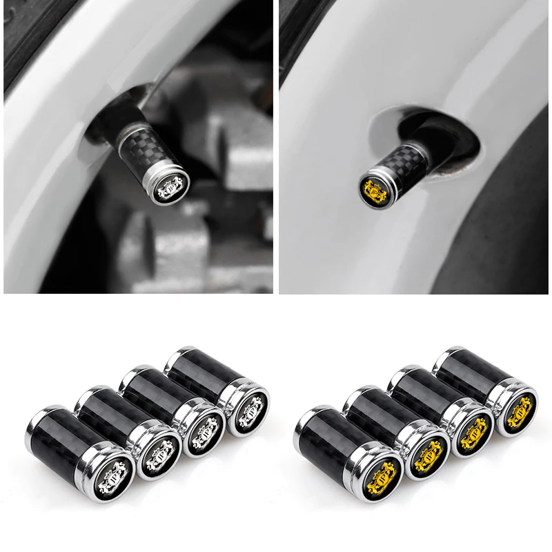 3D алюминиевый сплав углеродное волокно колеса колпачки вентиля шины