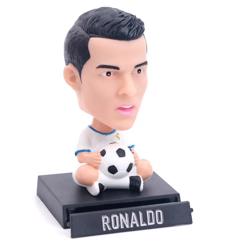 

Q version football celebrity shaking head Model decorative toys on the car or on the tables