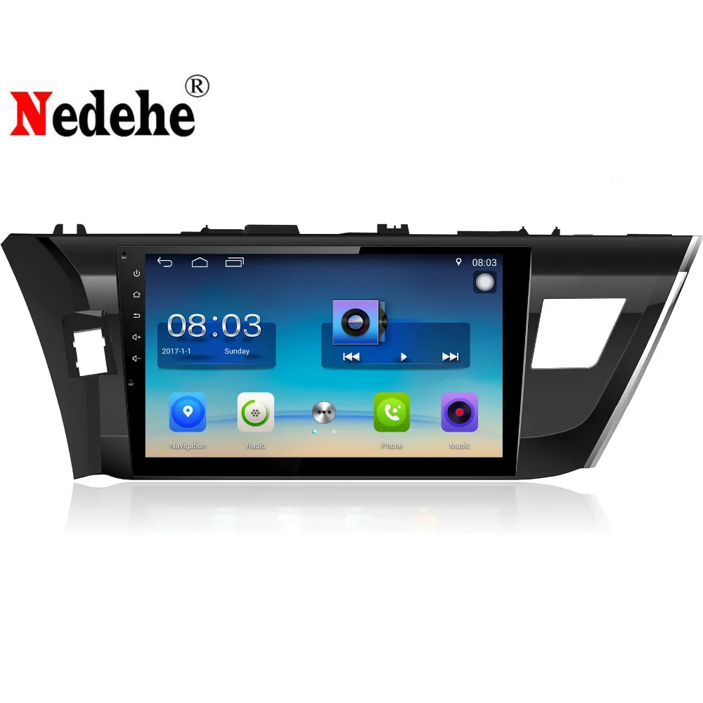 Nedehe 10 1 дюймов Android 8 автомобильный DVD GPS навигатор для TOYOTA Corolla 2014 2015 автомобильное