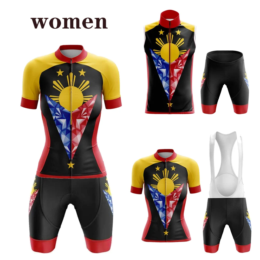 

PHILIPPINES Women Cycling Jersey Set Multiple Choices New Maillot Ciclismo