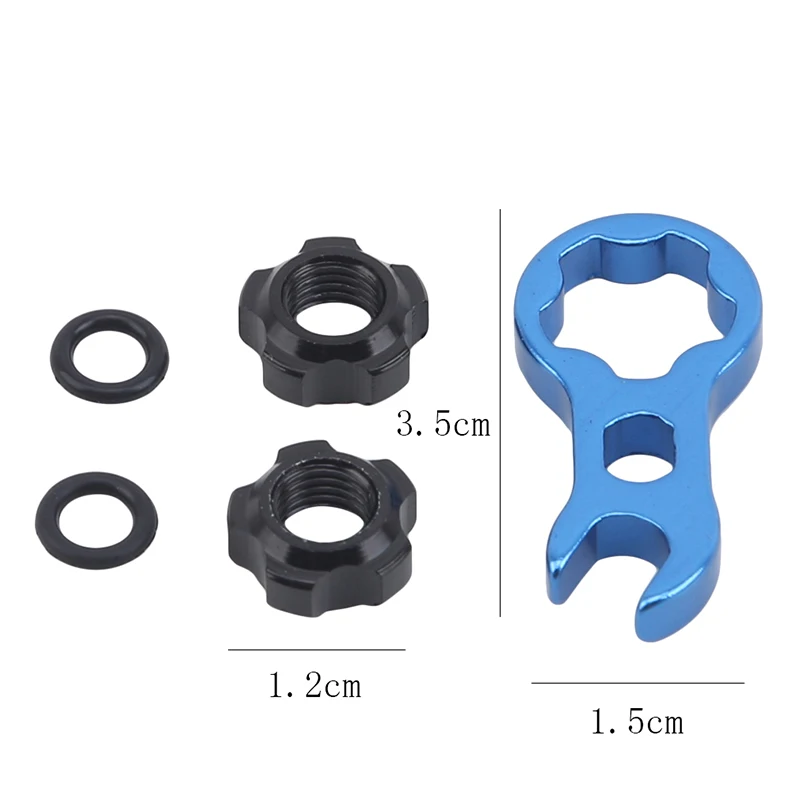 

Bicycle Valve Nut With Tool Set Road Bike MTB Valve Fixed Nut Washer Tire Waterproof Protection Accessories 5Pcs