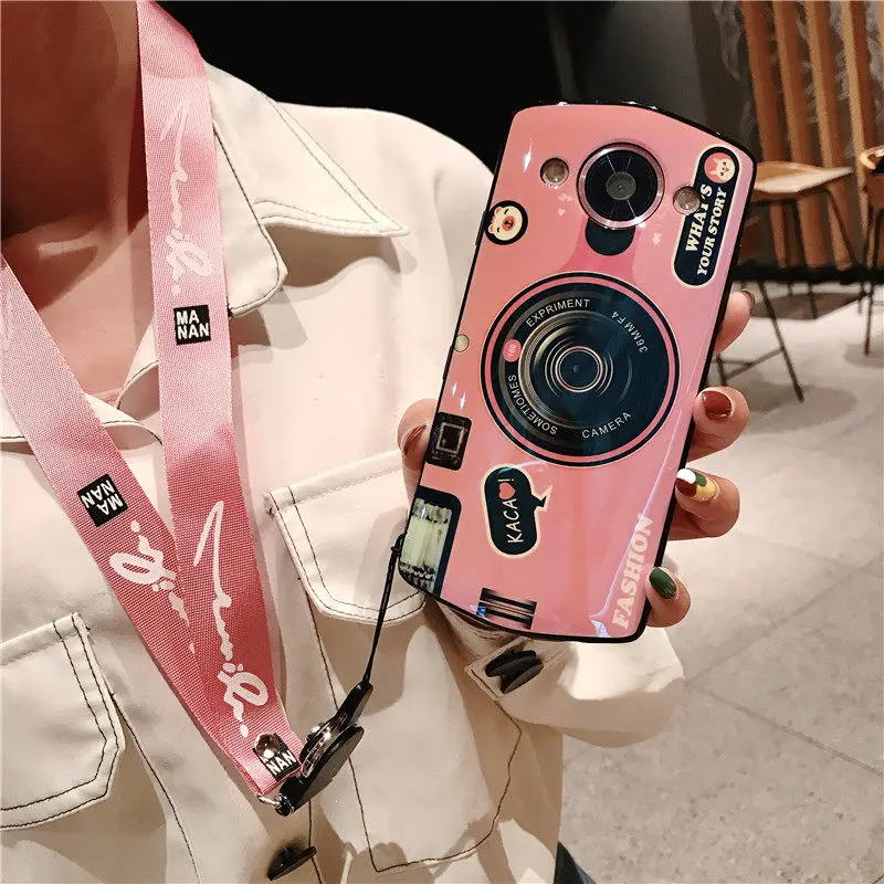 Ретро чехол для камеры Meitu T9 T8 T8S силиконовый милый чехол-подставка M6 M8 M8S V6 чехлы с