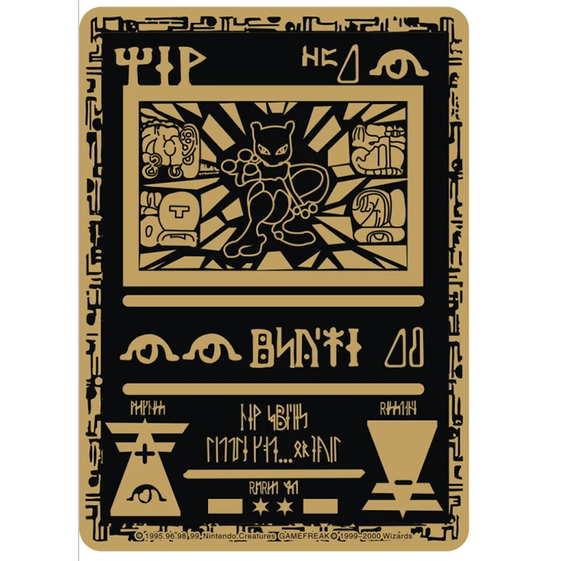 

Pre-Sale Pokmon Gold Card Show Card Anime Game Character Bikachu Golden Card Cartoon Toy Gift Collectible Toy Card