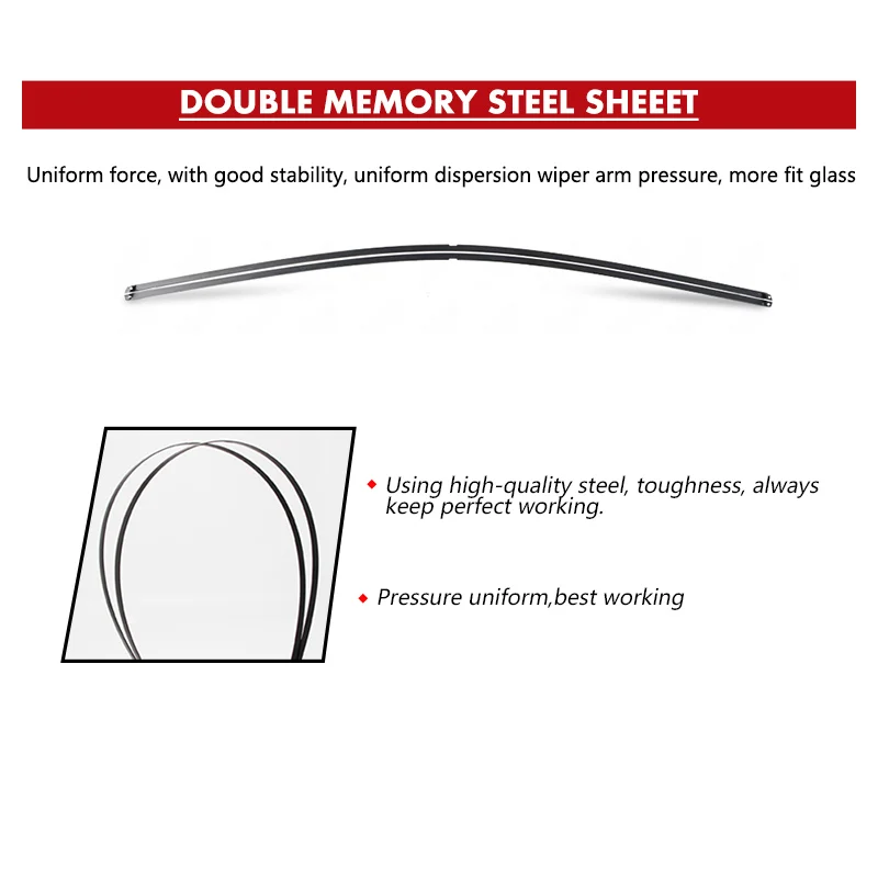 KAWOO Wiper Car Blades For Toyota Yaris French 2006-2011 Windshield Windscreen Front Window Accessories 24"+14" LHD RHD |