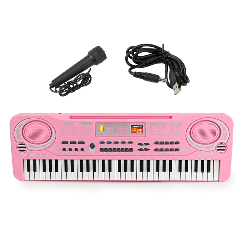 

Клавиатура пианино, 61 клавиша, портативное электронное пианино для детей, цифровое музыкальное пианино, клавиатура, обучающие игрушки для д...