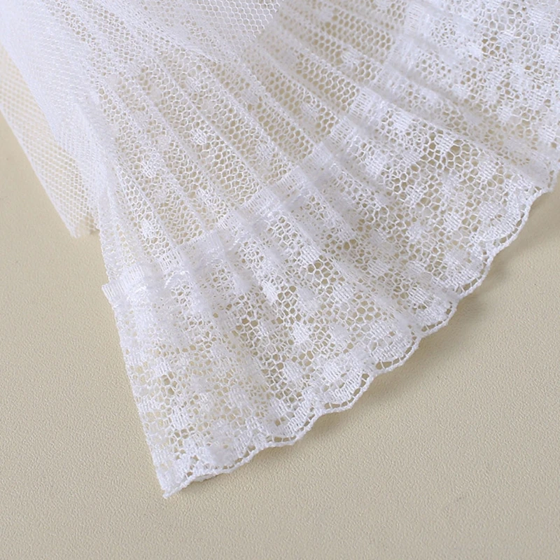 

1 Pair Korean Women Girls Fake Flared Sleeves Double Layer Lace Pleated Ruched False Cuffs Wrist Warmers H9ED