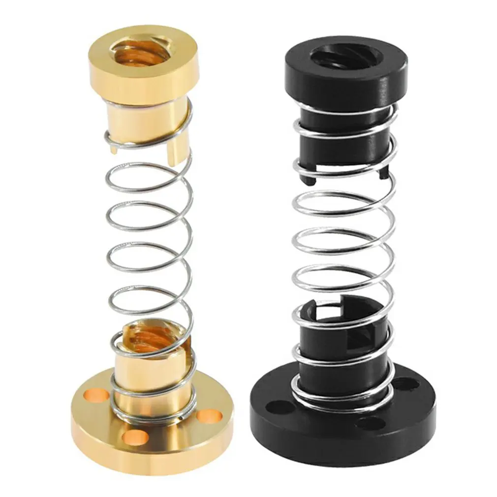 

T8 Anti-backlash Lead Screw Brass/POM Nut Used To Upgrade Ender 3 CR-10 / Tornado/clone 3D Printer Part Anti-backlash Spring Nut