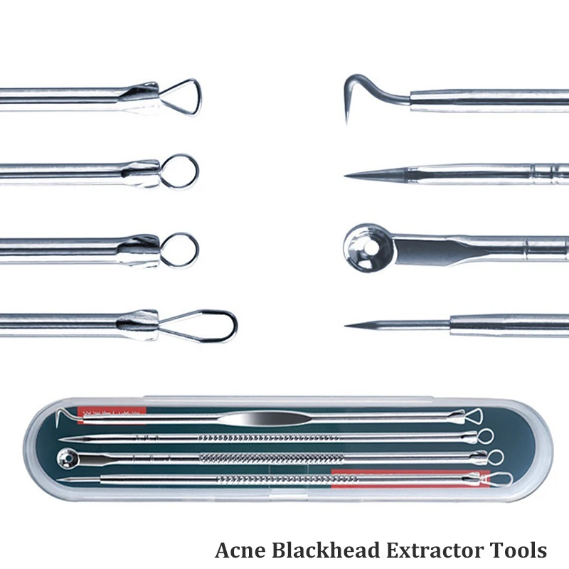4 pz/set Acne aghi per la rimozione di punti neri detergente per punti neri detergente per pori