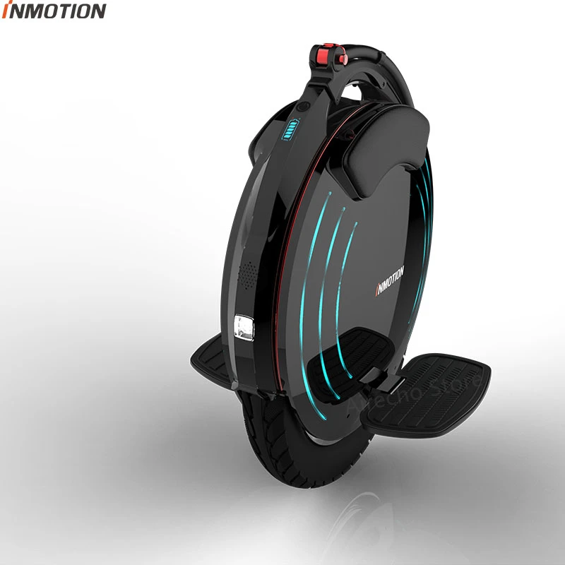 Моноцикл INMOTION V10, самобалансирующийся электрический скутер, 1800 Вт, встроенный в ручке, Ховерборд с декоративными лампами, длинная доска