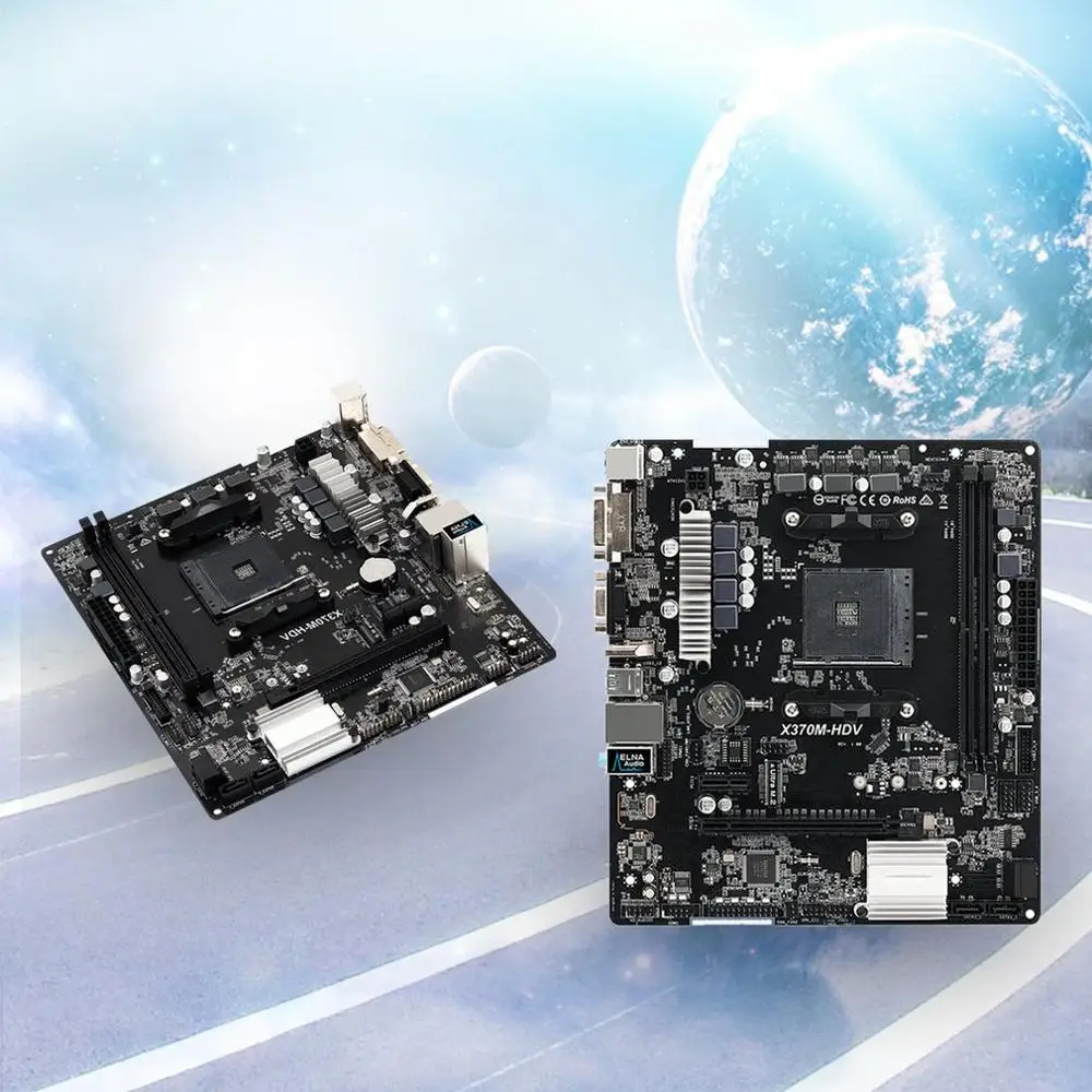 X370M HDV материнская плата компьютерного процессора для Intel 13gpu Mining