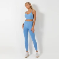 comfortable sport clothes for women seamless yoga set fitness sports suits bra high waist leggings gym training running workout