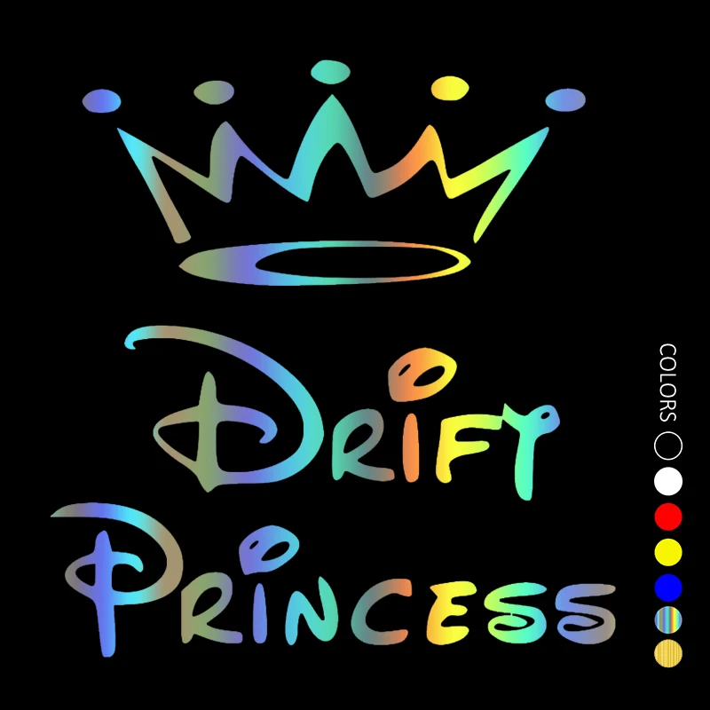 

30663# Various Sizes car sticker Drift Princess decal waterproof stickers on car rear bumper window vinyl die cut