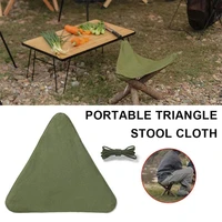 outdoor activities portable waterproof triangular stool cloth folding tripod cloth hiking camping chair picnic accessories