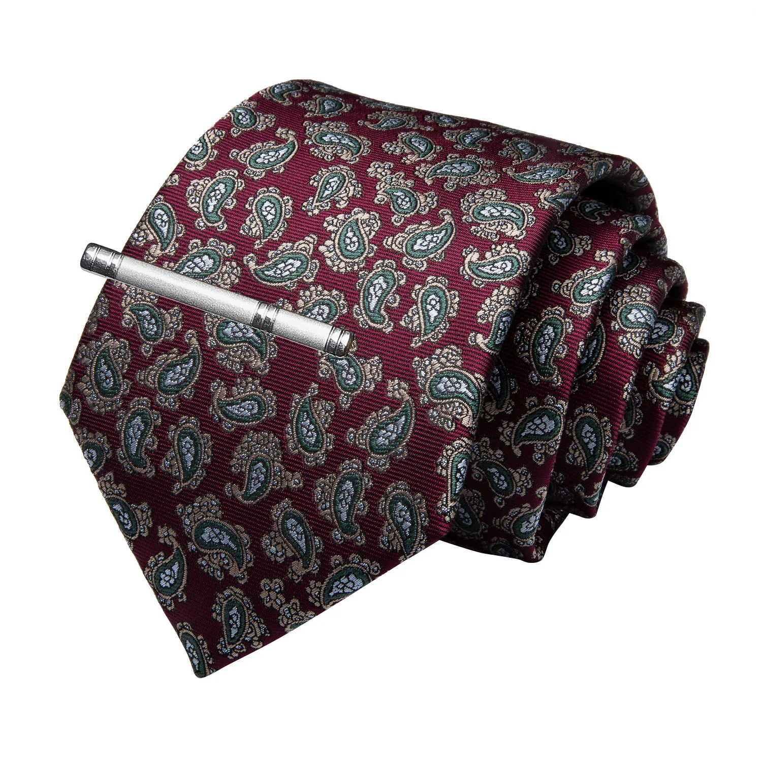 Качественный мужской галстук красный цвет искусственный шелк Свадебный для