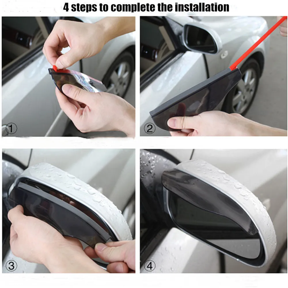 Автомобильное зеркало заднего вида с дождём бровями 2 шт | Автомобили и мотоциклы