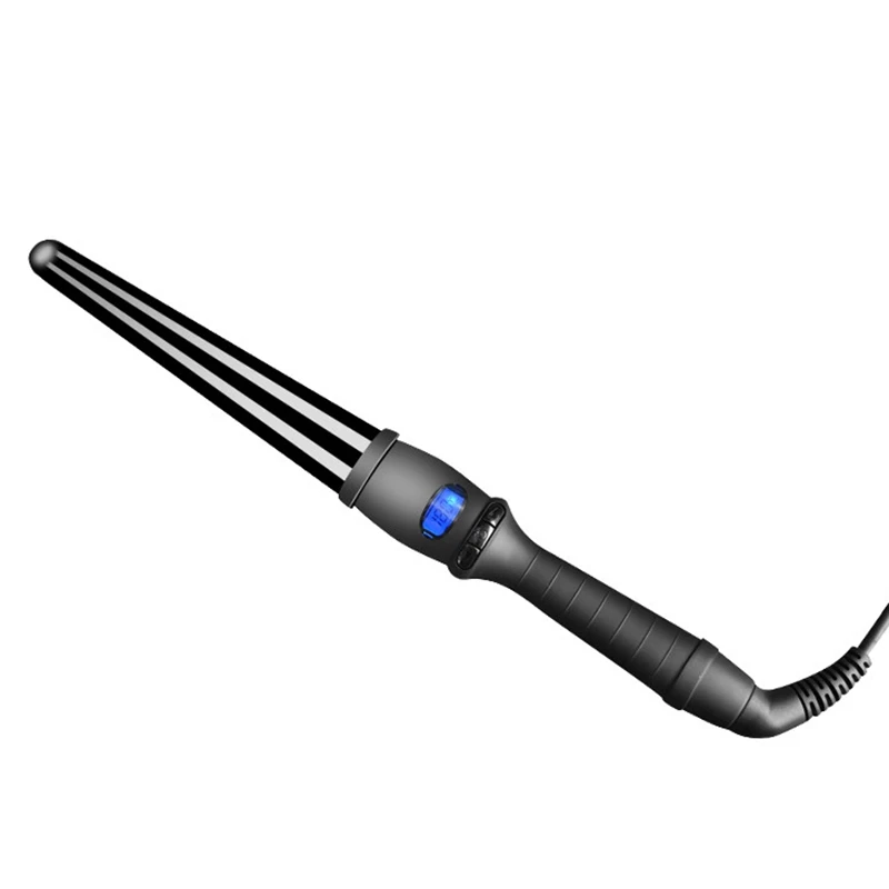 32 мм ЕС вилка Lcd бигуди конические щипцы для завивки одна трубка керамическая