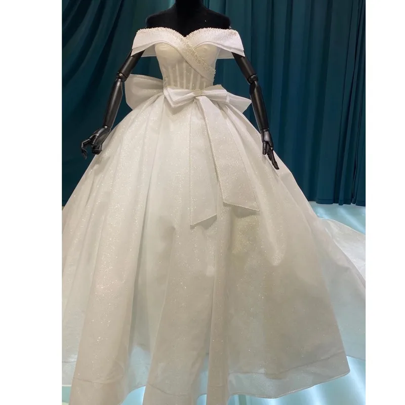 

Blings свадебные платья принцессы блестящие винтажные Свадебные платья с открытыми плечами для невесты блестящее Свадебное бальное платье с ...