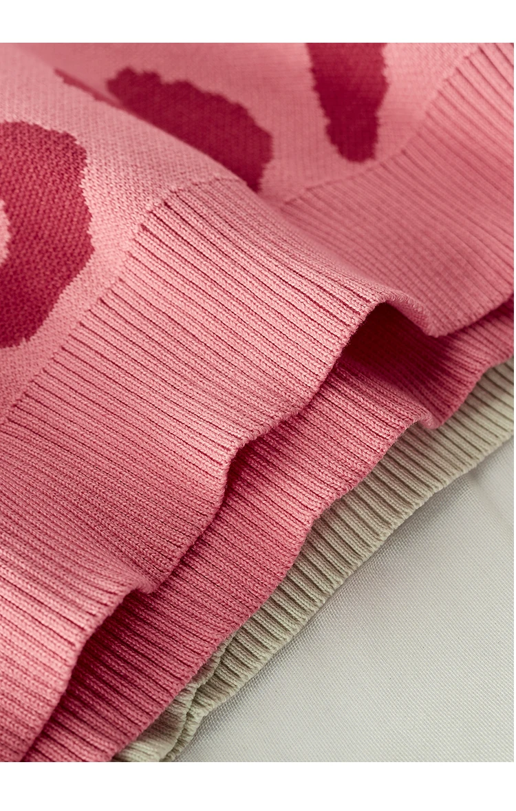 Женский свитер с длинным рукавом уличная одежда принтом в виде сердца и слона