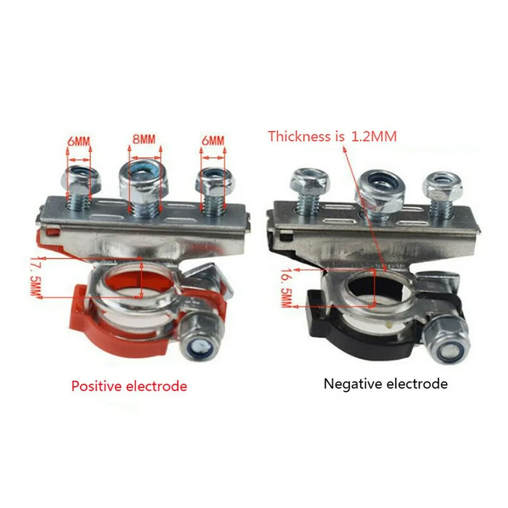 

12V 24V Battery Cable Terminal 1pair Anti-corrosion Conductive Properties