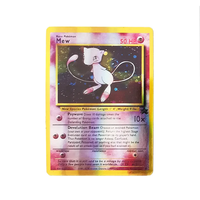 5 шт. Charizard Mewtwo карты Pokemon Flash Card первая версия английская первого поколения