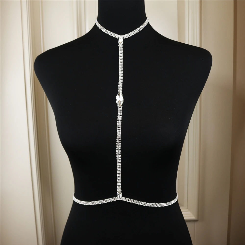 Женский бюстгальтер в стиле бохо с цепочкой на грудь | Украшения и аксессуары