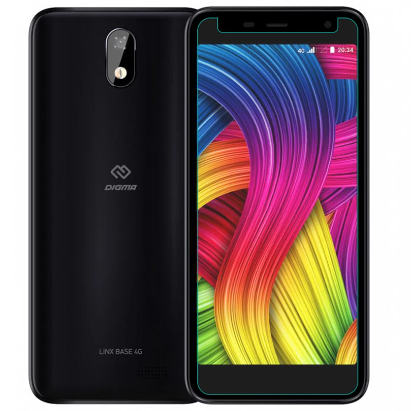 

Защитное стекло Digma LINX Base 4G, закаленное стекло для защиты экрана от царапин, защитная пленка