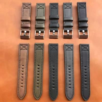2224mm classical watch straps genuine leather metal buckle men bracelet watchband mens gifts watch accessories supplies