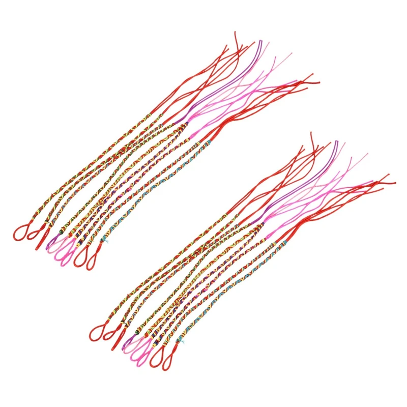 

18 шт. браслеты бразильская проволочная тесьма ручной работы этнические разноцветные 4