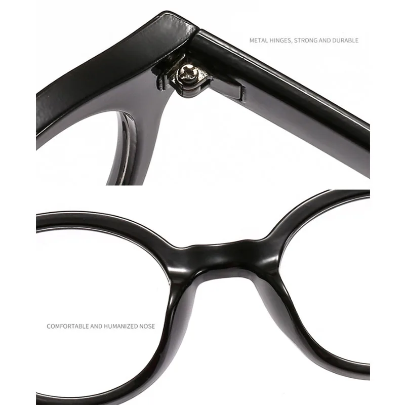 

Round Blue Light Blocking Fashion Optical Glasses Clear Lens Leopard Vintage Decoration Eyewear Women Men Gafas circle glasses