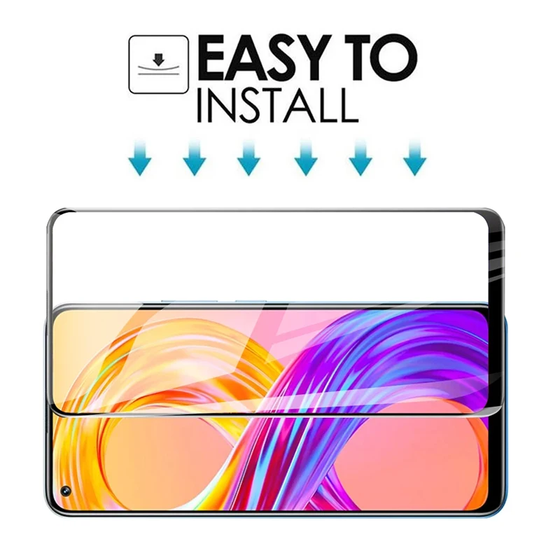 2 в 1 закаленное Стекло для Realme 8 Pro Экран протектор Oppo C11 C15 C20 C21 GT Neo защитный Камера