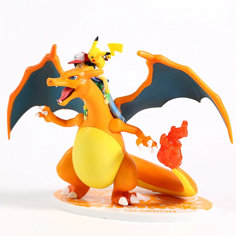 

Ash Charizard dolls toys Lizardon Action Figure Toys FigureToys Gift for Children christmas