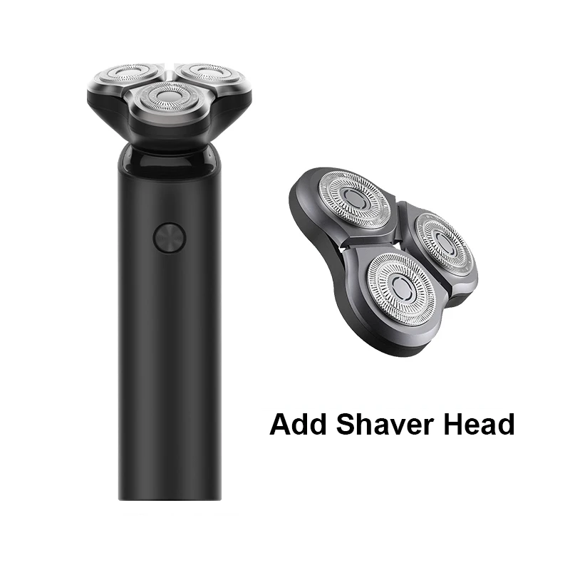 Add Shaver Head Xiaomi Mijia электробритва Flex бритвенная головка 3 сухого влажного бритья моющийся основной-Sub Dual Blade Turbo+ режим Comfy Clean - Цвет: Add Shaver Head