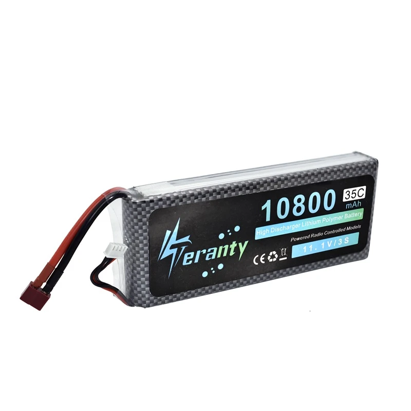 3s 10800mAh 11.1v Lipo Battery For RC Drone Helicopter Car Boat Quadcopter Parts T/XT60 Plug 35C Lithium Polymer battery | Игрушки и