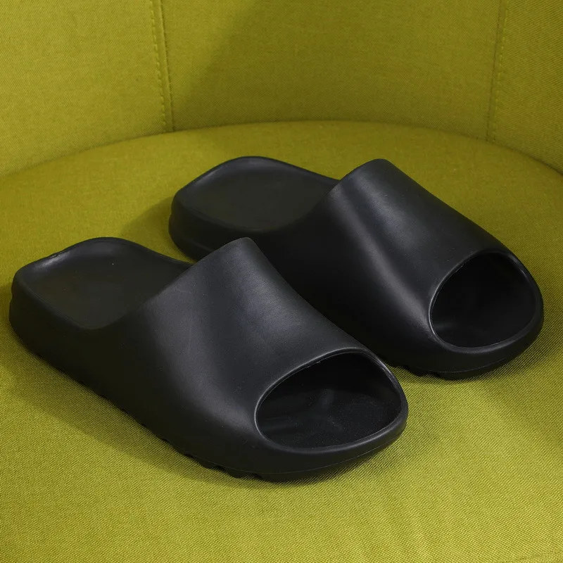 Шлепанцы мужские с открытым носком дышащие сандалии легкие белые крутые пляжные