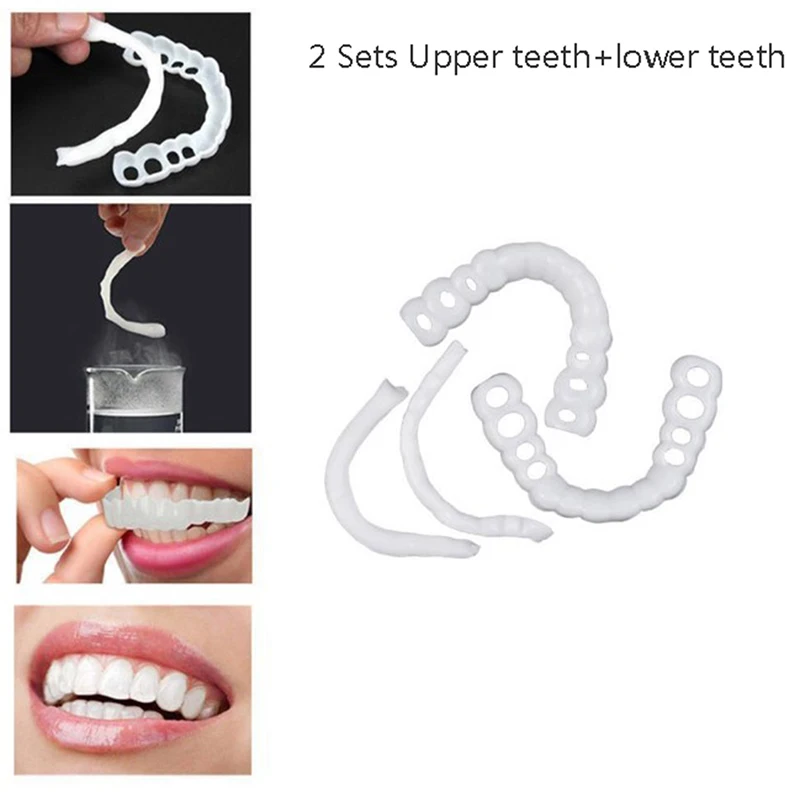 Отбеливающая накладка на зубы удобная Силиконовая виниры для красоты косметика