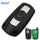 Смарт-карта OkeyTech для Bmw CAS3 1357 серии E46 E90 E60 X5 X6, дистанционный ключ 315433868 МГц, передатчик PCF7945 с бесрезанным лезвием
