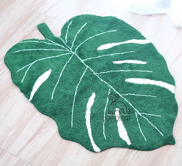 

1.5M Nordic Ins Leaf Carpet Children's Carpet Cotton Leaf Play Mat Decorative Carpet Children's Room Mat Mat Child Toy Blanket