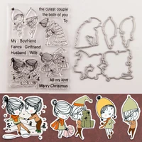 silicone clear stamps cutting dies for scrapbooking stensicls christmas boydiy paper album cards making transparent rubber stamp