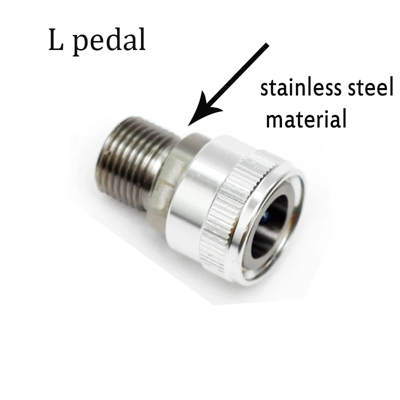 stainless L 1 шт. Сверхлегкие титановые/нержавеющие быстросъемные адаптеры для Brompton складной велосипед MKS ezy педали Ace педали - Цвет: stainless L