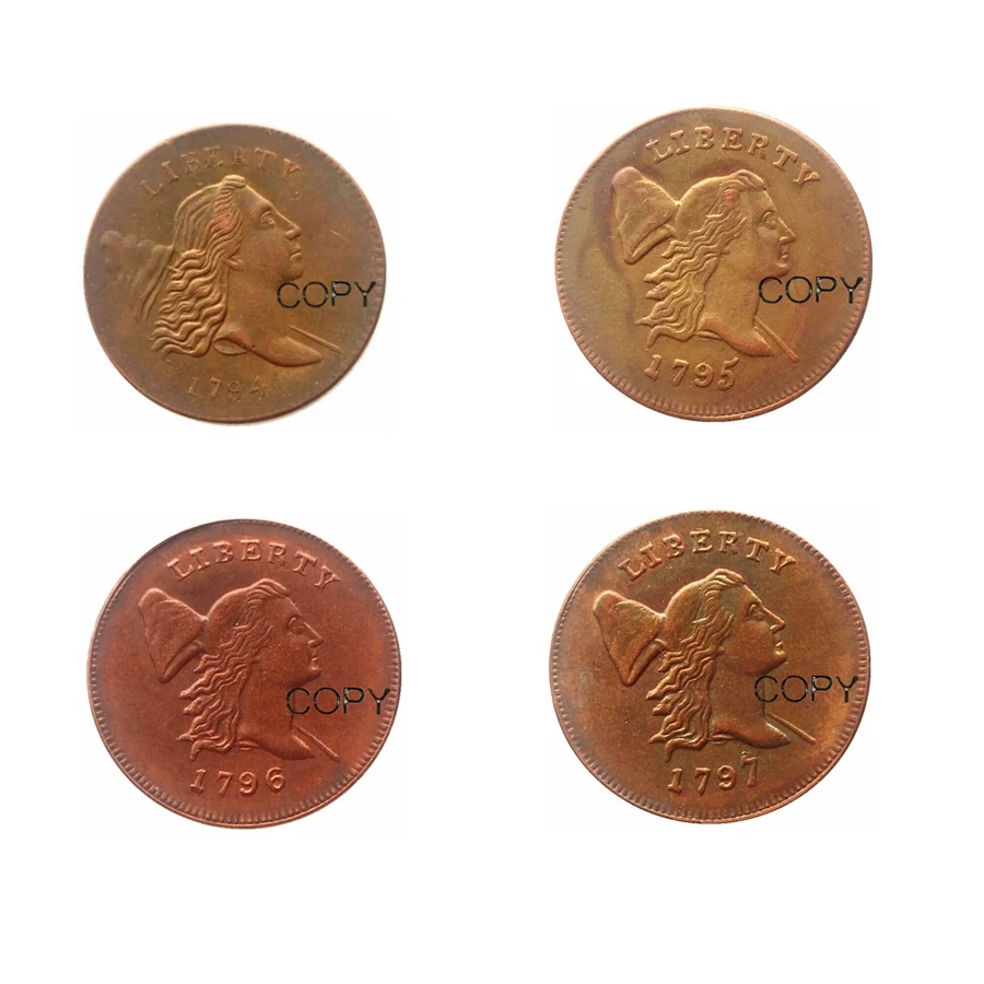Копия медных монет Liberty Cap пол-цента 1794-1797 выбор даты | Дом и сад