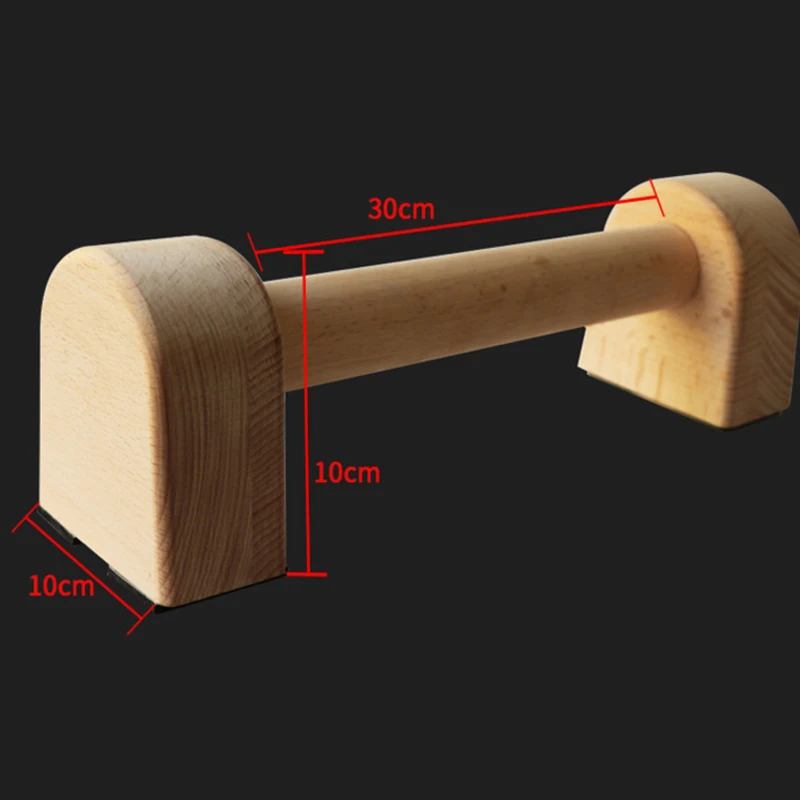 

Fitness 30cm Wood Push-Up Stands Sport Training Chest H Shaped Wooden Bars Calisthenics Handstand Double Rod