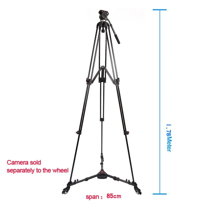 JY-0508 Photography Camera Studio Video Tripod JIEYANG JY0508 Professional Stand for Dslr with Fluid Damping Head Load 5KG | Электроника
